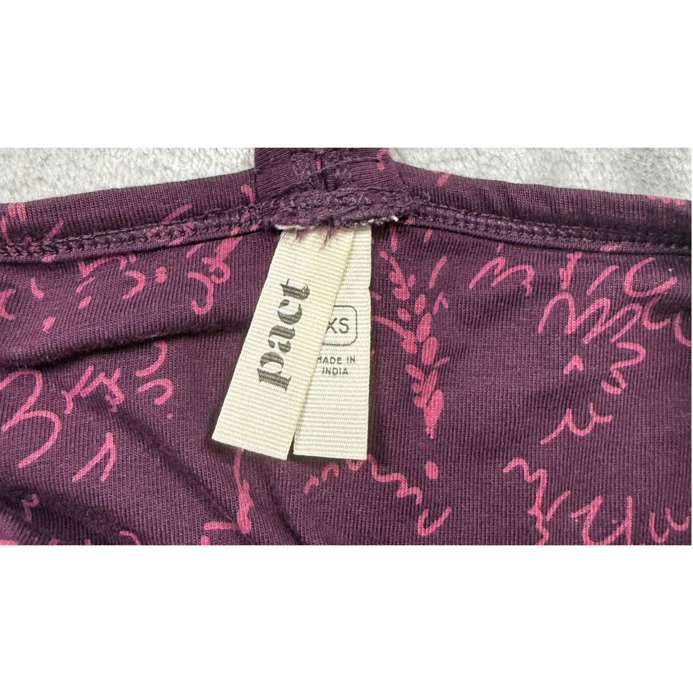 Pact Womens XS Organic Cotton in Garden Sketches Fit and Flare Cottagecore - Picture 4 of 9